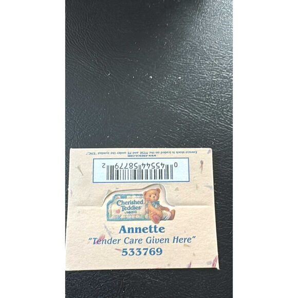 Enesco Cherished Teddy 1999  Annette Tender Care Given Here 533769 in Box - Picture 6 of 8